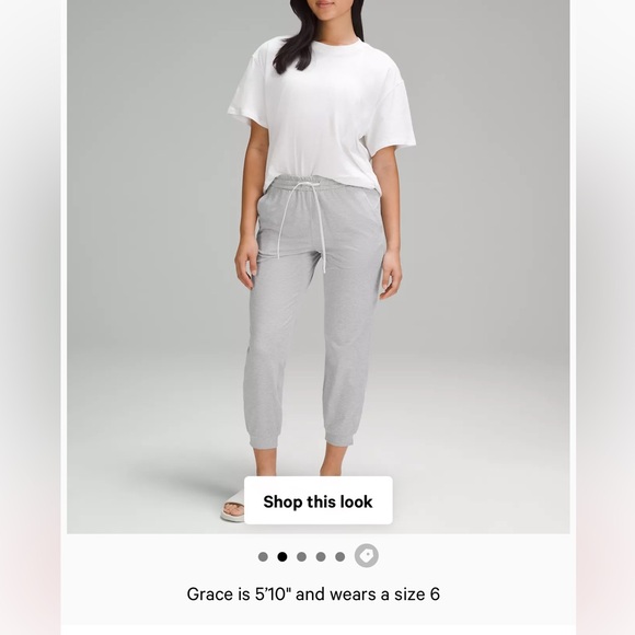 Lululemon soft Jersey Classic fit mid rise jogger - Picture 1 of 10